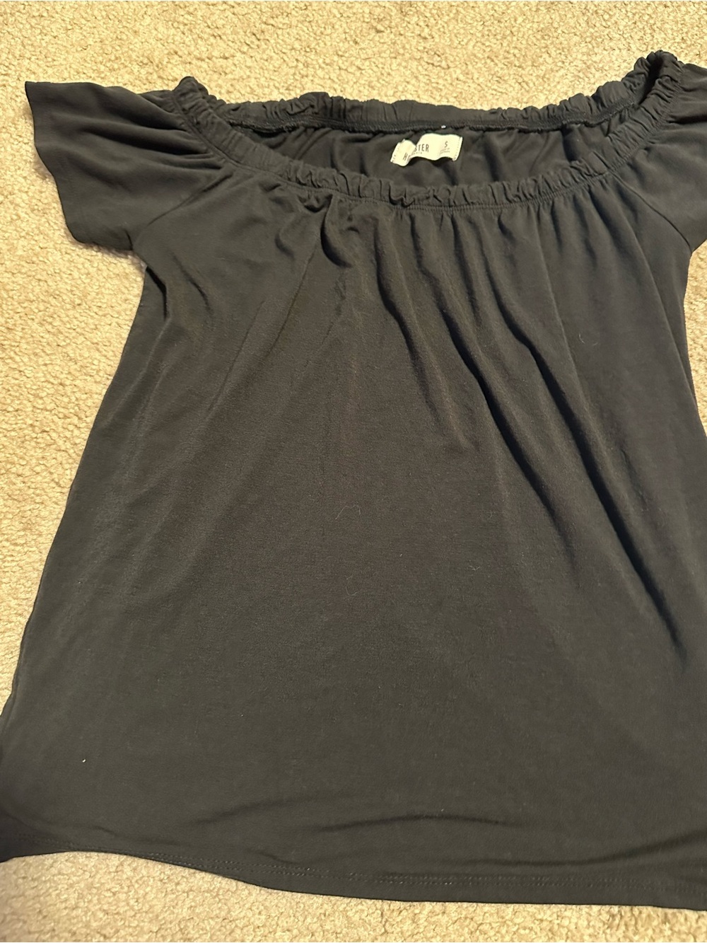 Hollister Black Off-Shoulder Women's Blouse